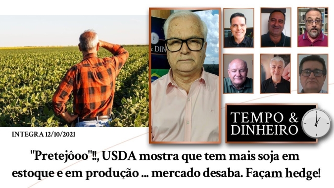 "Pretejô"! Novo relatório do USDA mostra que tem mais soja em estoque e em produção nos EUA ... mercado desaba. Façam hedge!