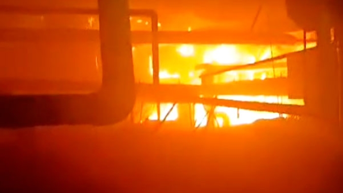 Incêndio atinge fábrica da Copacol em Cafelândia; não houve feridos