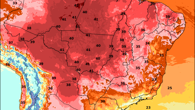 Calor de 40°C e baixa umidade aumentam pressão sobre lavouras enquanto Sul enfrenta frio intenso