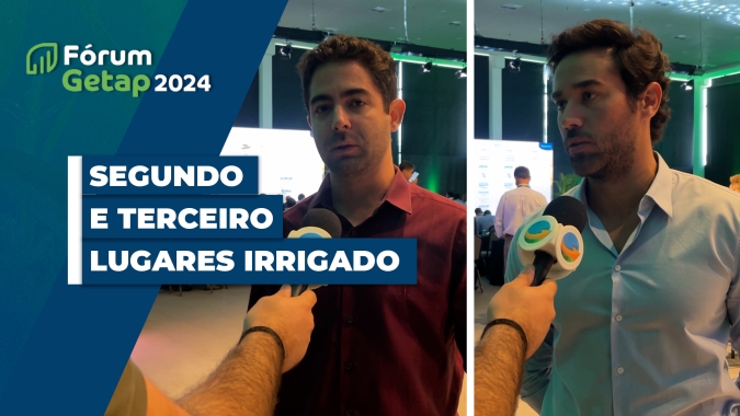 Terceiro e Segundo lugares na categoria irrigado do Getap 24 destacam manejo para alta produtividade