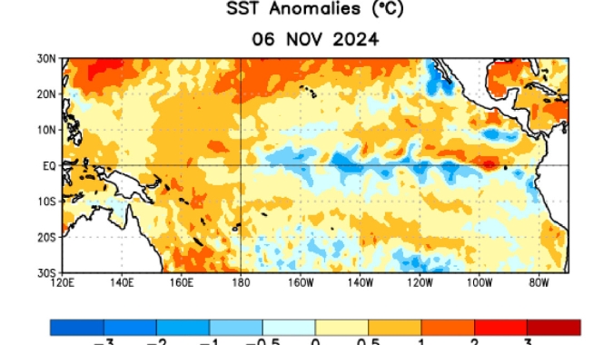 Serviço meteorológico dos EUA prevê 57% de chance de La Niña se desenvolver entre agora e dezembro