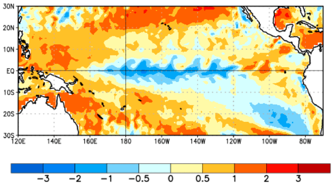 NOAA: La Niña está estabelecido e deve persistir até o trimestre entre fevereiro e abril