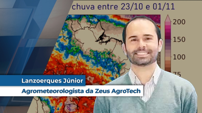 Clima favorável até novembro com boas chuvas, intercalando momentos para plantio e tratos culturais nas lavouras