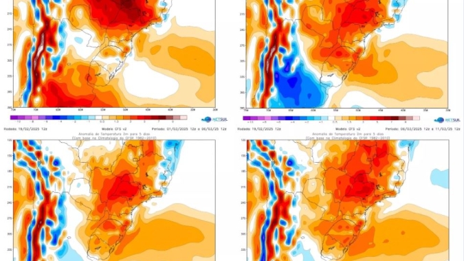 Metsul: Calor seguirá mais intenso que o normal no Brasil ainda por semanas