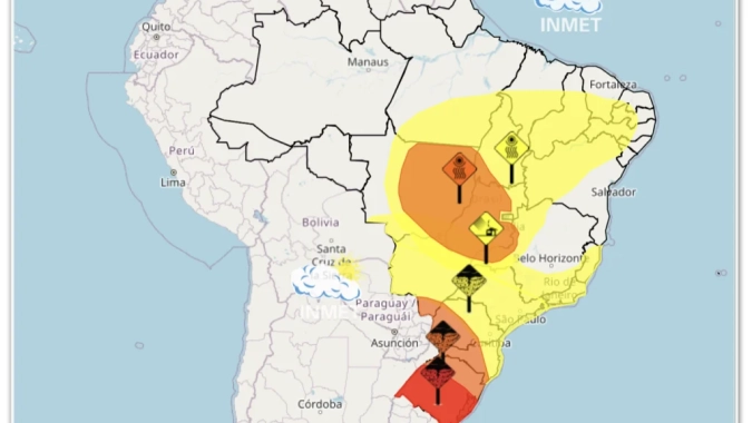 Ciclone-bomba avança pelo Brasil: veja os estados que serão mais afetados pelo fenômeno