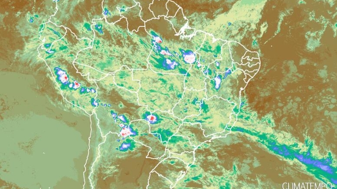 Climatempo: Chuva de ZCAS em muitos estados do Brasil