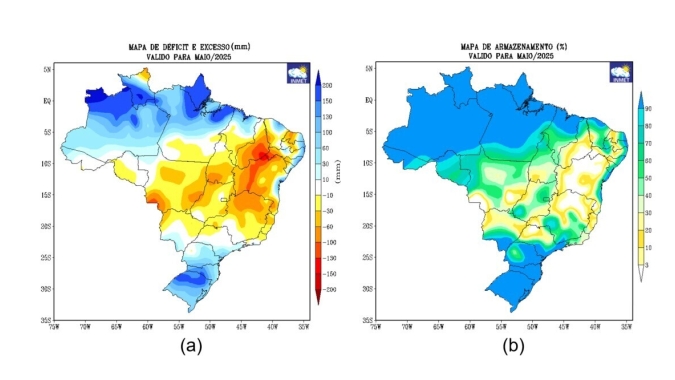 Inmet lança novos mapas de armazenamento de água no solo para auxiliar o planejamento agrícola