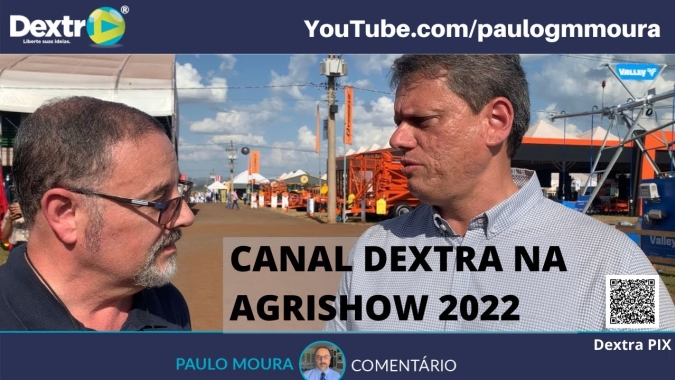 Canal Dextra na Agrishow, por Paulo Moura, cientista político