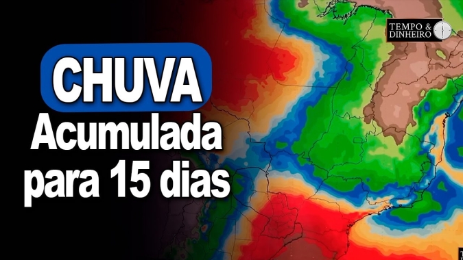 Previsão do tempo indica excesso de chuva no RS, pouca no MS, MT, informa Ronaldo Coutinho