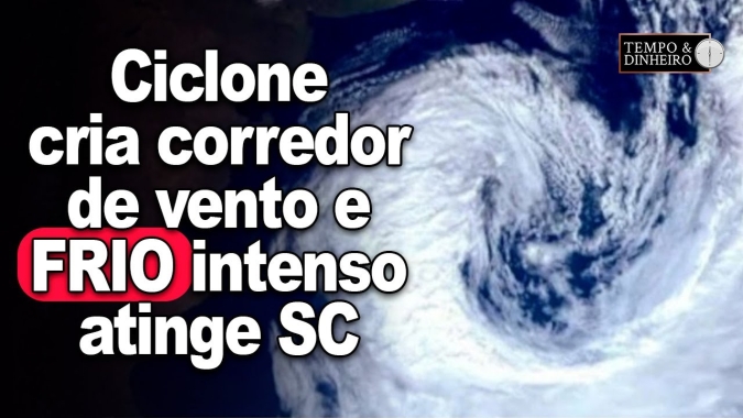 Frio com temperaturas abaixo de 7º, geadas e chuva no Sul e parte do Sudeste. Centro-oeste seco