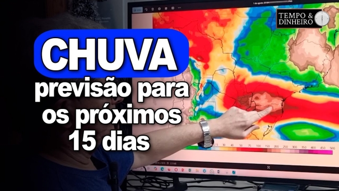 Chuva no Sul com volumes acima de 200 mm e demais regiões com regularidade no NE