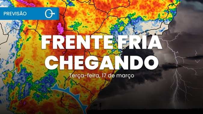 Frente Fria avança e Instabilidades aumentam no Brasil 17/03/2026