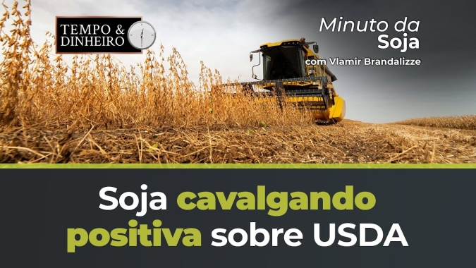 Soja cavalgando positiva sobre USDA