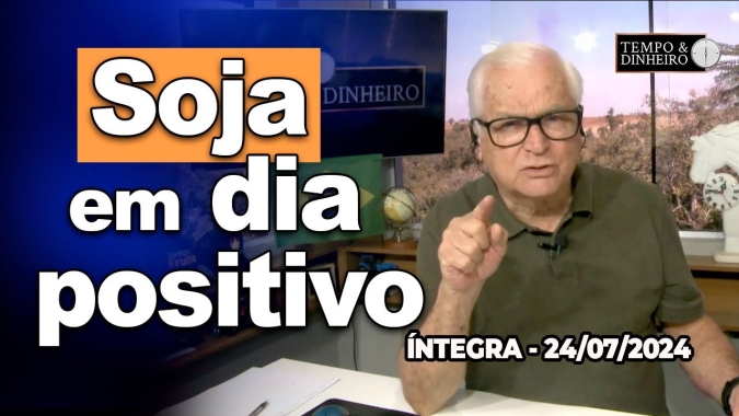 Soja em dia positivo. Café desaba em NY e Londres.Dólar em alta.Chuvas devem voltar ao Sul em agosto