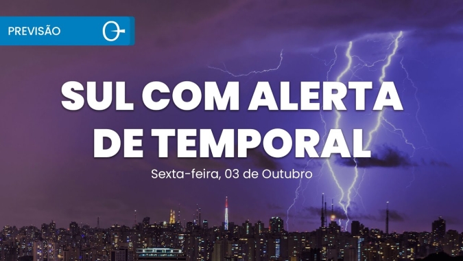 Confira a previsão do tempo para esta sexta-feira (03) para todo o Brasil