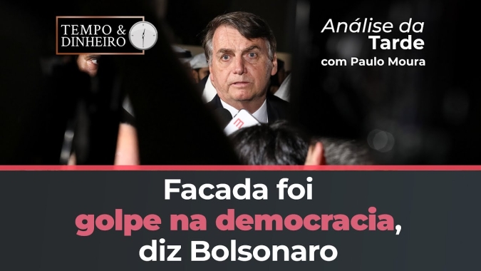 Bolsonaro reafirma que facada foi golpe na democracia e mostra cicatriz. Esquerda protesta