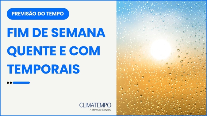 Confira a previsão do tempo para este final de semana Sábado (29) e Domingo (30) para todo o Brasil