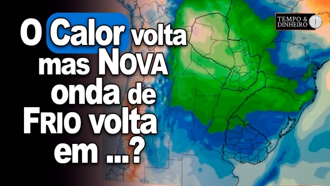 Calor volta ao centro-sul mas nova onda de frio volta em setembro, alerta Ronaldo Coutinho
