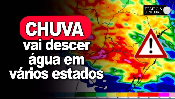 Chuva intensa no Sul, Sudeste , Centro-Oeste e Norte do País, de 01 a 16 de novembro