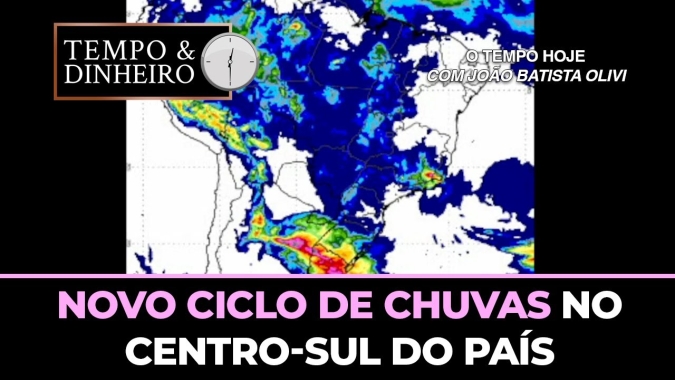 Novo ciclo de chuvas no centro-sul do país