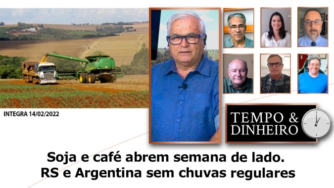 Soja e café abrem semana de lado. RS e Argentina sem chuvas regulares