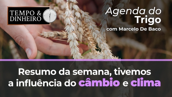 No resumo da semana tivemos a influência do câmbio e clima, agora o relatório do USDA.