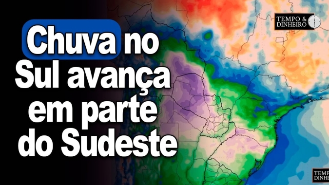 Chuva no Sul avança em parte do Sudeste e litoral do Nordeste, informa Ronaldo Coutinho