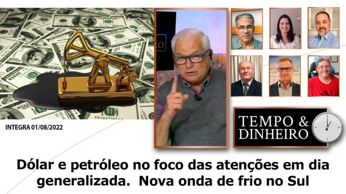 Dólar e petróleo no foco das atenções em dia generalizada.  Nova onda de frio no Sul