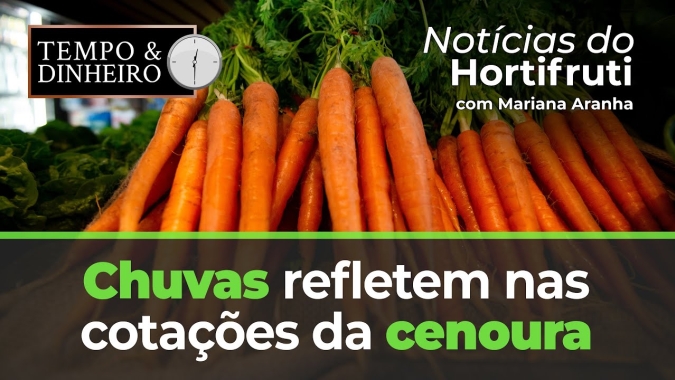 Chuvas elevam o preço da cenoura