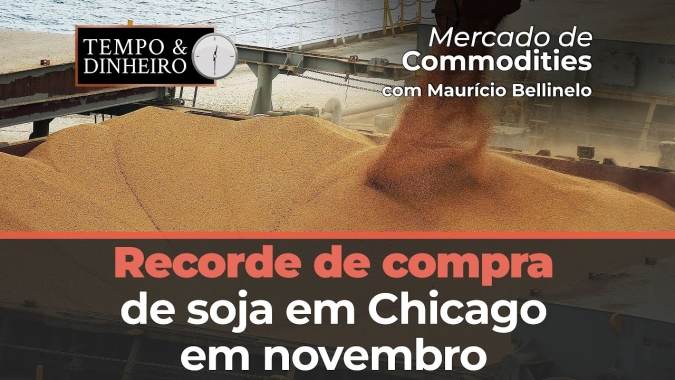Soja tem contrato novembro na maior movimentação de compra em Chicago
