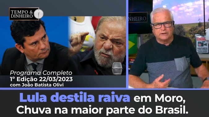 Soja abaixo dos US$13 de olho na safra, Chuva na maior parte do Brasil, Lula destila raiva em Moro