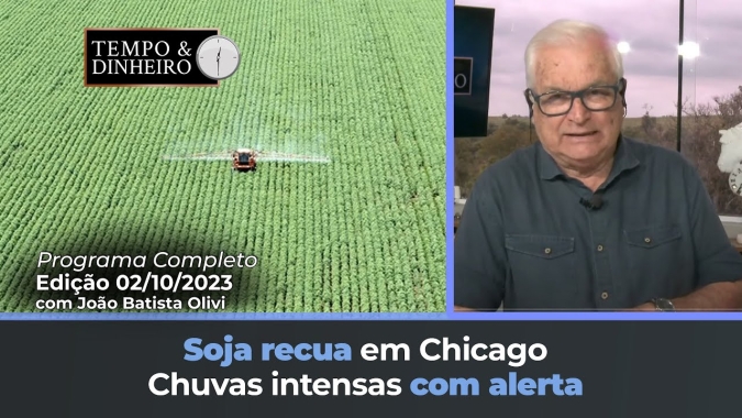 Feriadão na China tira liquidez do mercado de commodities. soja recua em Chicago. Chuvas intensas