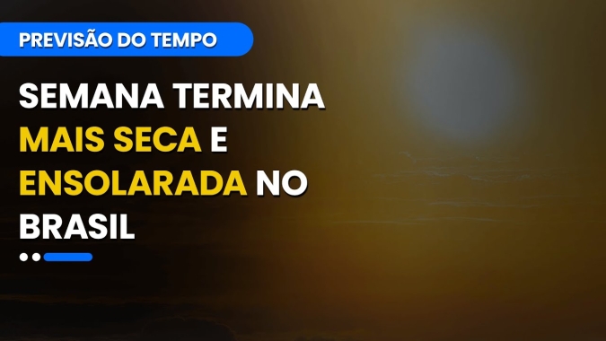 Confira a previsão do tempo para esta sexta-feira (02) para todo o Brasil