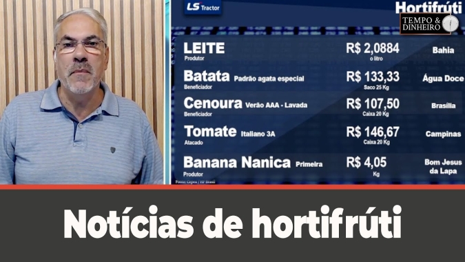 Notícias de Hortifrúti com Sérgio Braga