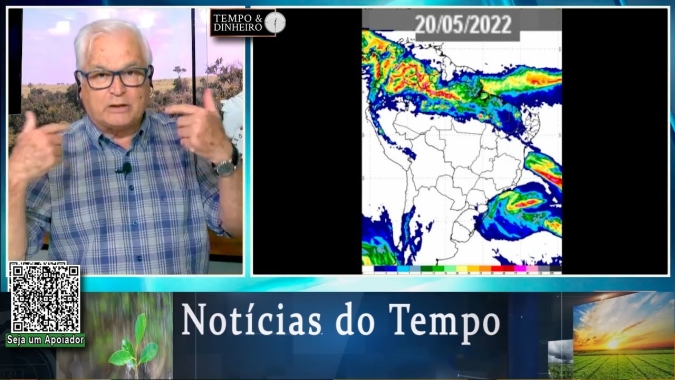 Previsão de de frio extenso e intenso com chuva e potencial de geadas