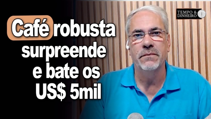 Café robusta bate os US$ 5mil em Londres. Em NY café tem ajuste com feriado nos EUA na 2ª feira