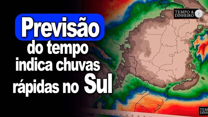 Previsão do tempo indica chuvas rápidas no Sul , litoral do NE , informa Ronaldo Coutinho