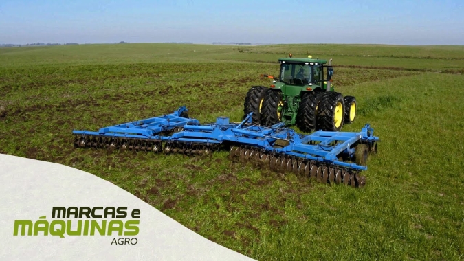 Grade Niveladora DODHF no maior produtor de arroz do sul do Brasil