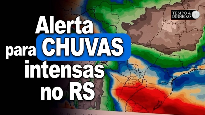 Alerta para chuvas intensas no RS e frio em boa parte do centro-sul, informa Ronaldo Coutinho