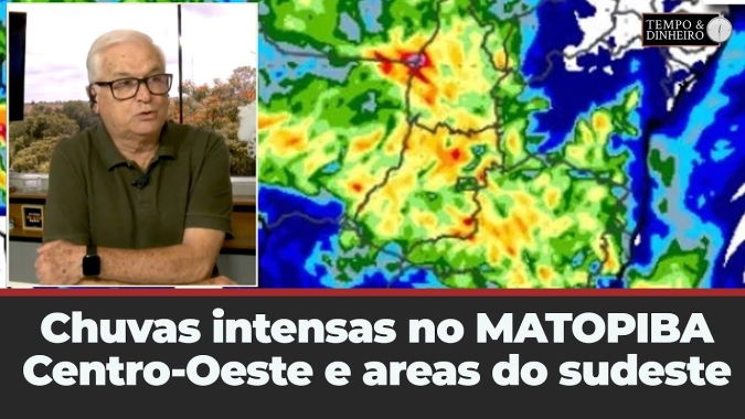 Chuvas intensas no MATOPIBA Centro - oeste e áreas do  Sudeste