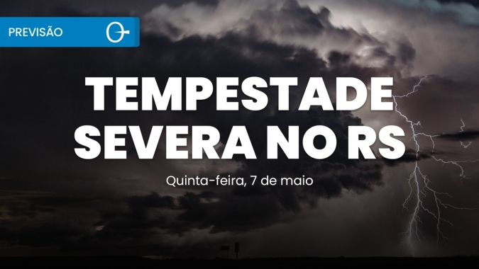 Previsão do tempo: ciclone extratropical provoca tempestades severas no Sul 07/05/2026