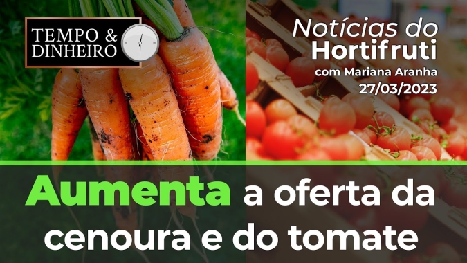 Aumenta a oferta da cenoura e do tomate!