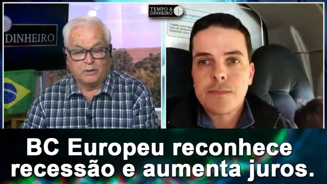 BC Europeu reconhece recessão e aumenta juros.