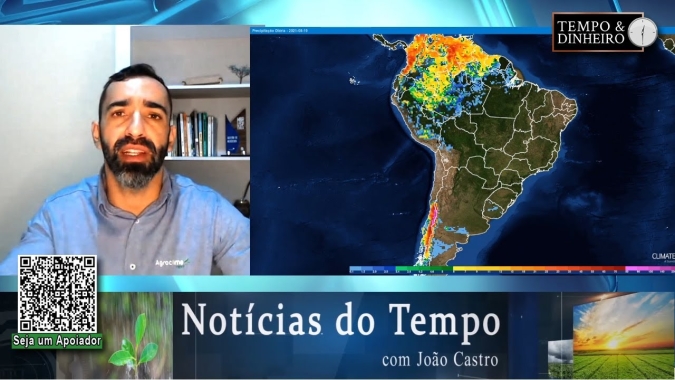 Semana de dias calorentos prenunciam mudanças atmosféricas à frente. Olho na CHUVA da semana que vem
