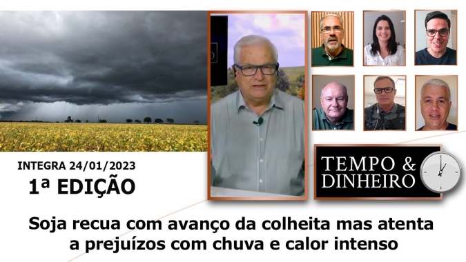 Soja recua com avanço da colheita mas atenta a prejuízos com chuva e calor intenso