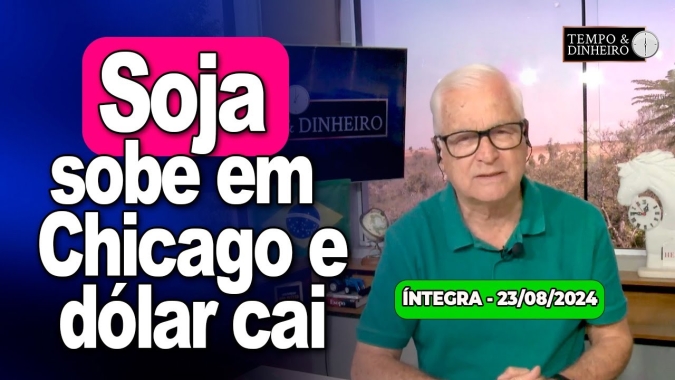 Dólar cai com juros nos EUA. Soja sobe em Chicago. Café bate cotação histórica. Incêndios em SP e MS