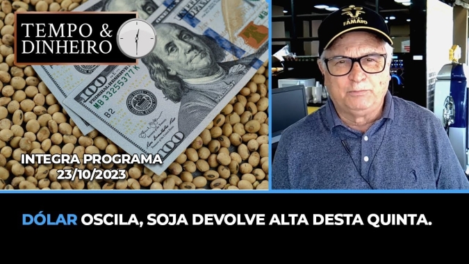 Dólar oscila, Soja devolve alta desta quinta