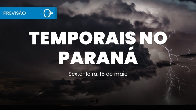 Previsão do tempo: chuva volta forte em SP e temporais aumentam no Paraná 15/05/2026