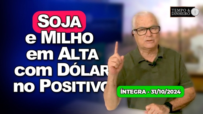 Soja e milho em alta, café e trigo recuam. Dólar no positivo. Alerta para chuvas no Centro Oeste