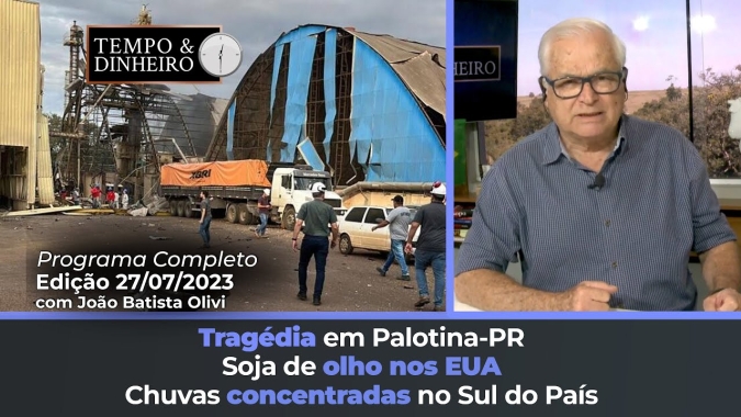 Soja de olho nos EUA e no disponível do Brasil. Tragédia em Palotina, PR